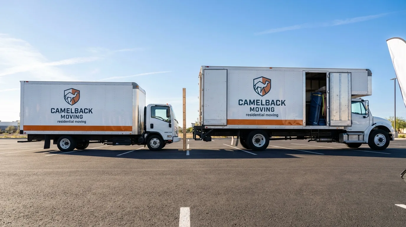 Moving truck size capacity guide in Woodland